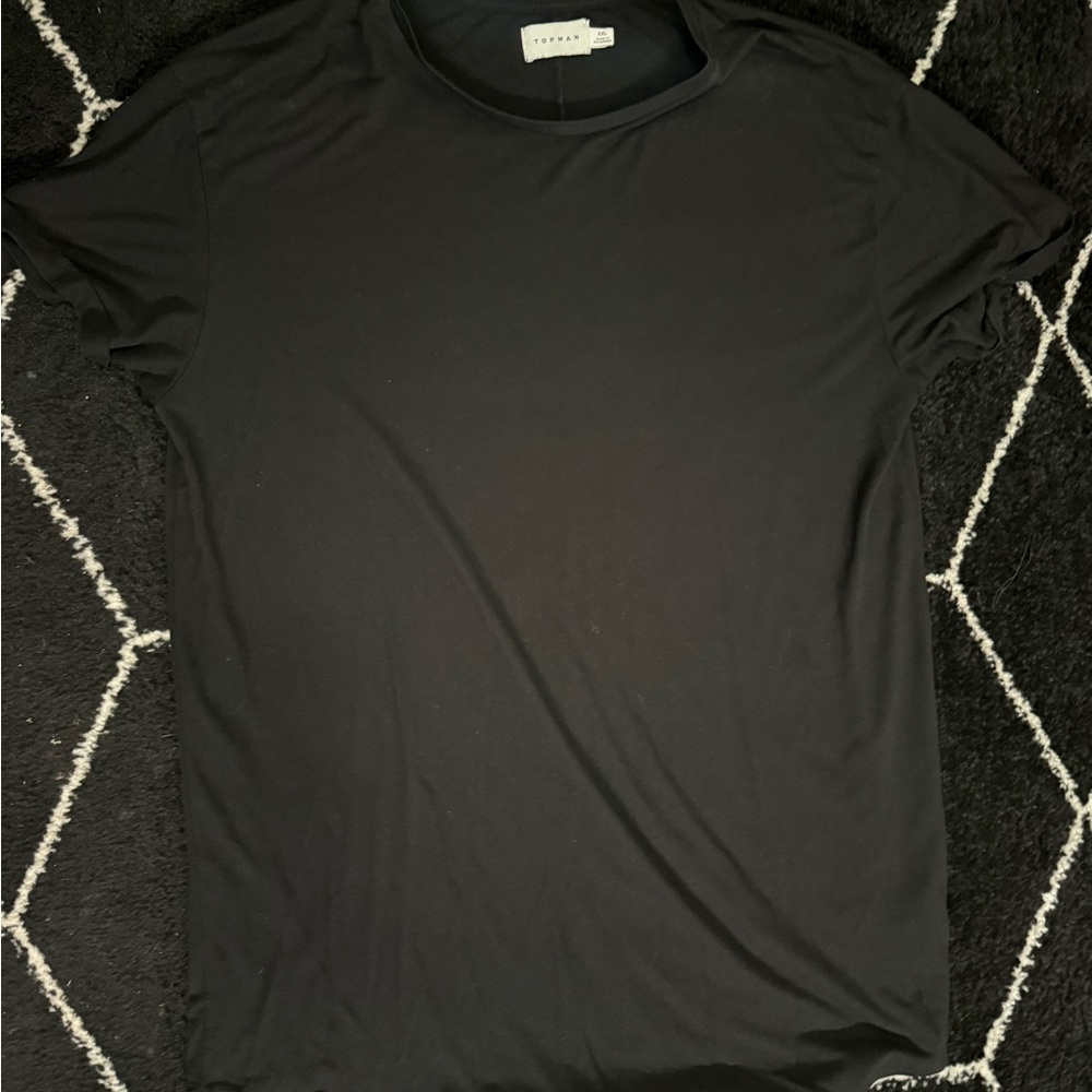 Topman Black Short Sleeve Tee